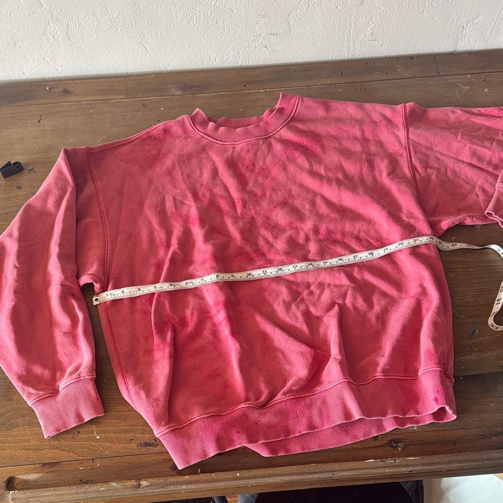 Elwood Tie Dye Red Crewneck Sweatshirt M
